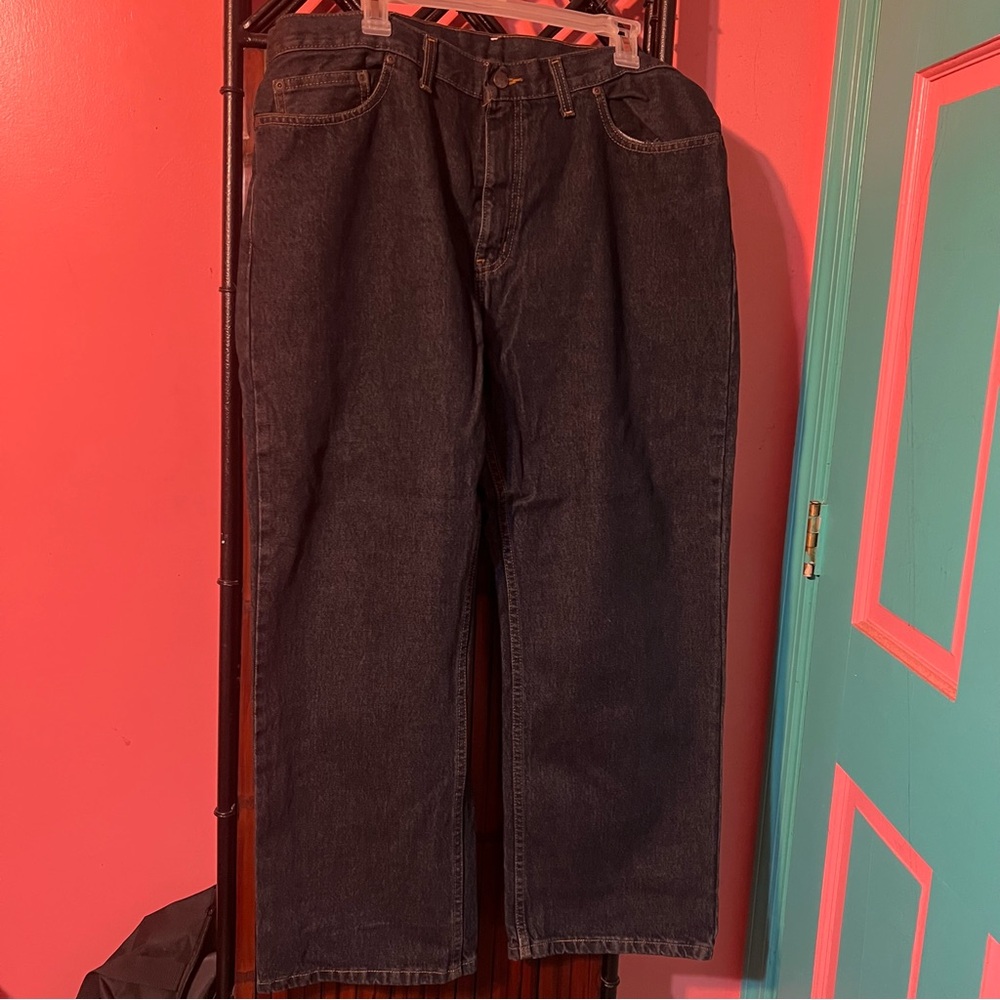Men's Relaxed Fit Dark Blue Jeans